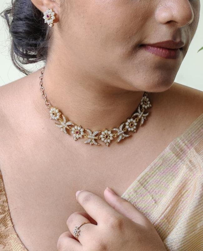 Pushpa necklace set